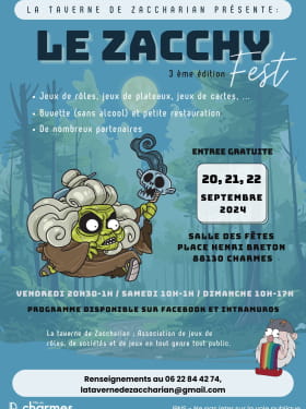 ZACCHY FEST 3EME ÉDITION Du 20 au 23 sept 2024