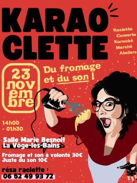 KARAOCLETTE DU FROMAGE ET DU SON Le 23 nov 2024