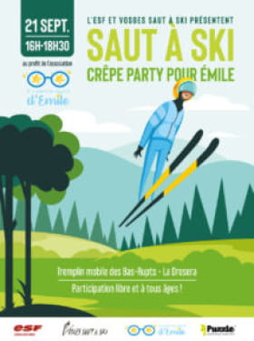 SAUT A SKI ET CRÊPES PARTY POUR EMILE Le 21 sept 2024