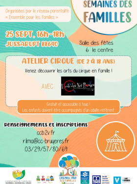 ATELIER CIRQUE Le 25 sept 2024