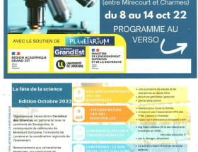 FÊTE DE LA SCIENCE Du 9 au 13 oct 2024