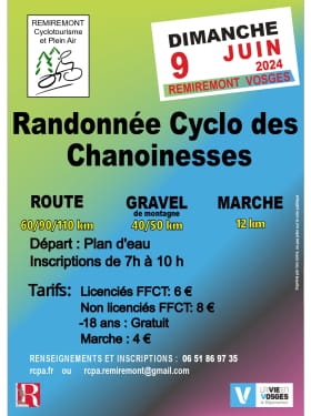 RANDONNÉE CYCLO DES CHANOINESSES Le 9 juin 2024