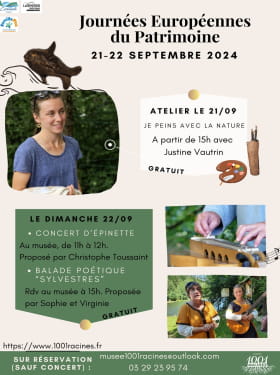 ATELIER - JE PEINS AVEC LA NATURE Le 21 sept 2024