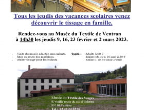 TISSAGE EN FAMILLE Du 11 juil au 29 août 2024